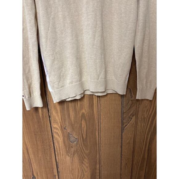 Tommy Hilfiger 100% Pima Cotton Super Soft Light Academia Argyle B Neck Sweater - Picture 6 of 6